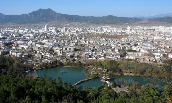 První výhled na Lijiang