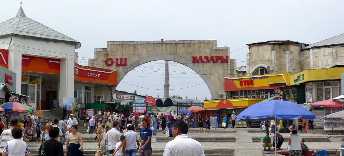Ošský bazar v Biškeku