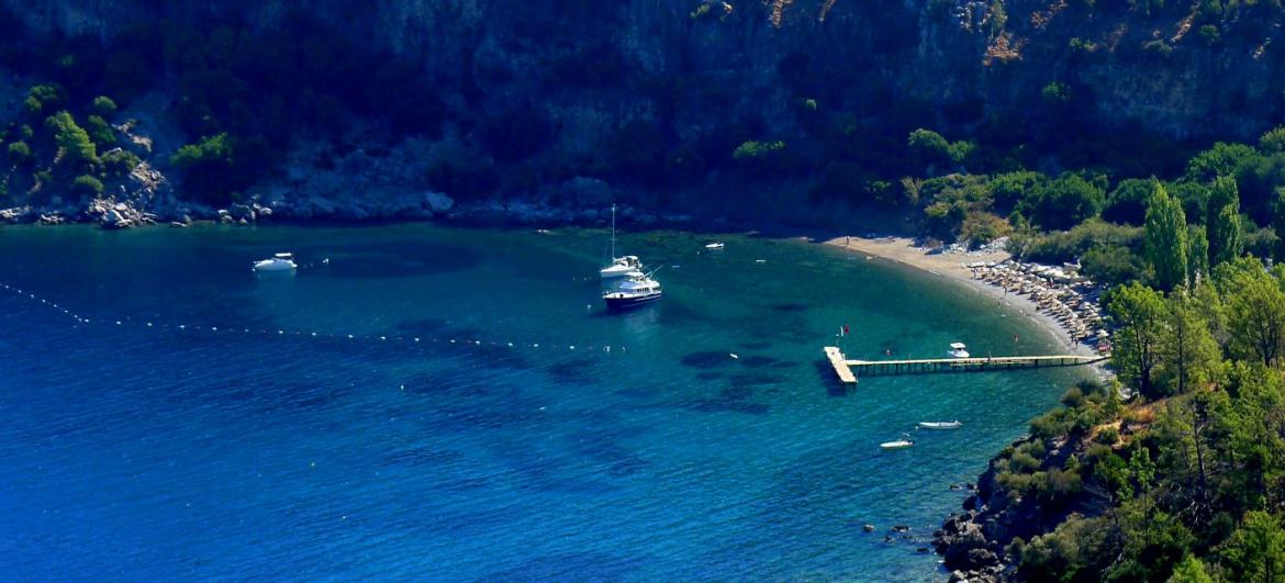 Pláž v Amos Bay