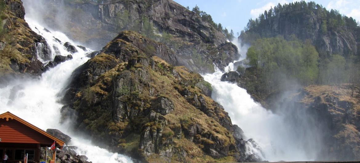 Vodopád Latefossen
