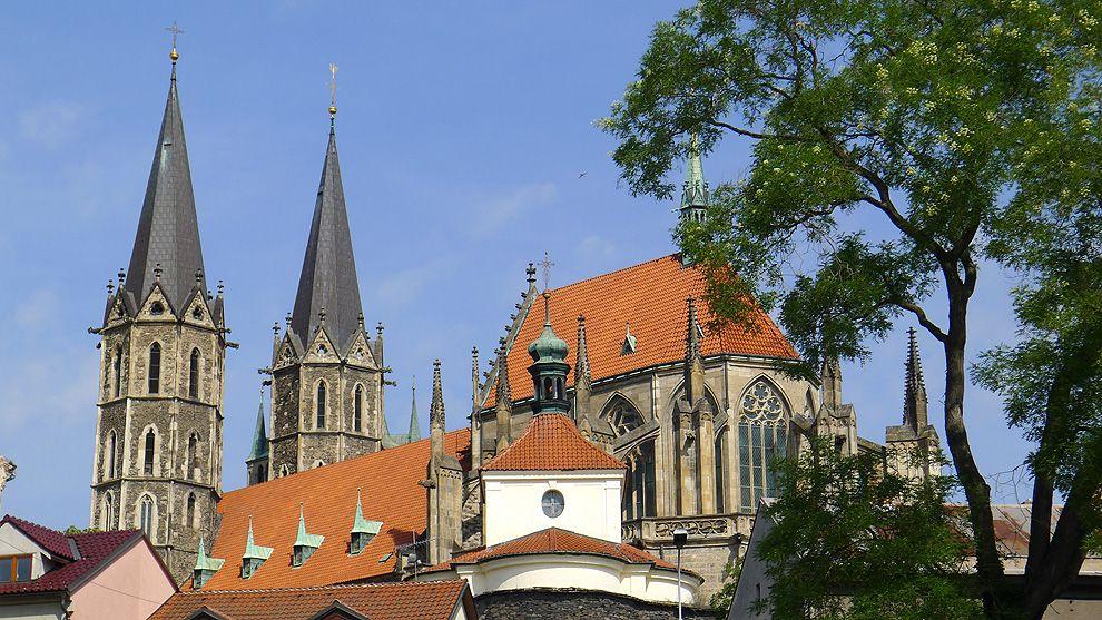 Výhled na katedrálu sv. Bartoloměje