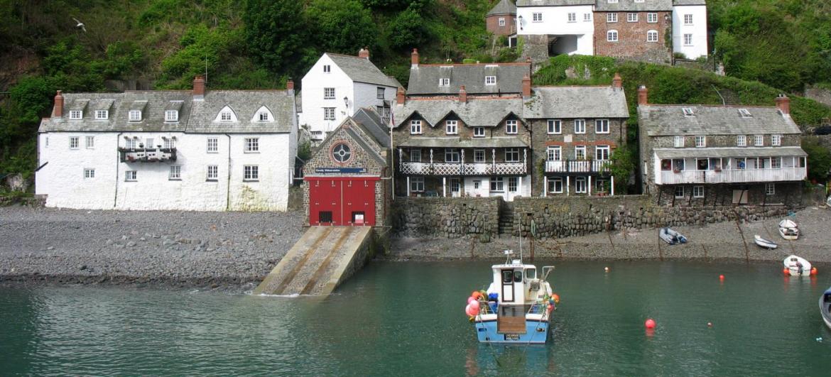 The small town of Clovelly