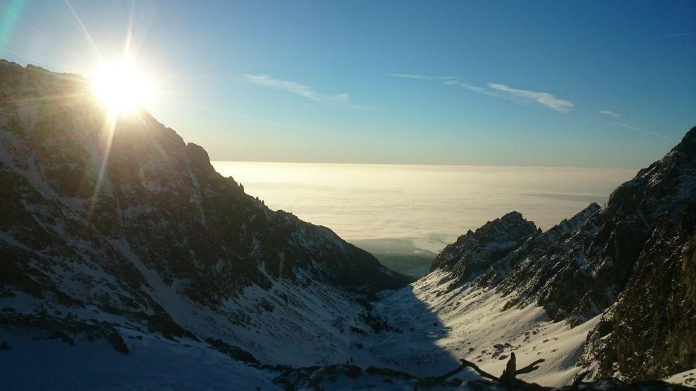 Východ slunce nad Malou Studenou dolinou