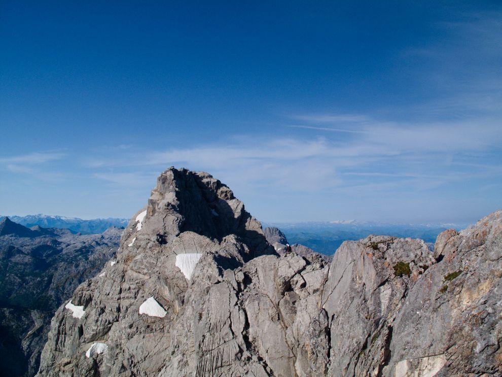 Ferráta - výhled na Mittelspitze, 2713m
