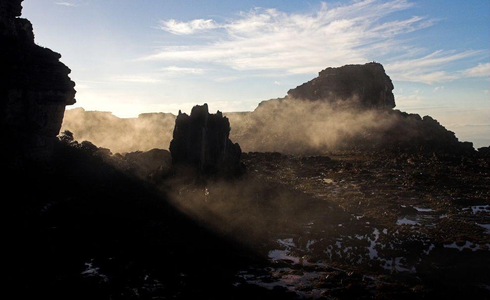 Ranní atmosféra na stolové hoře