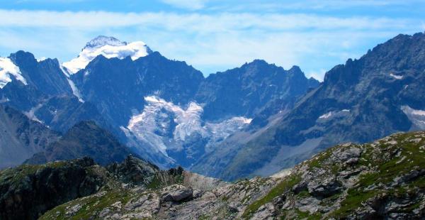 Výhled na Barre de Ecrins