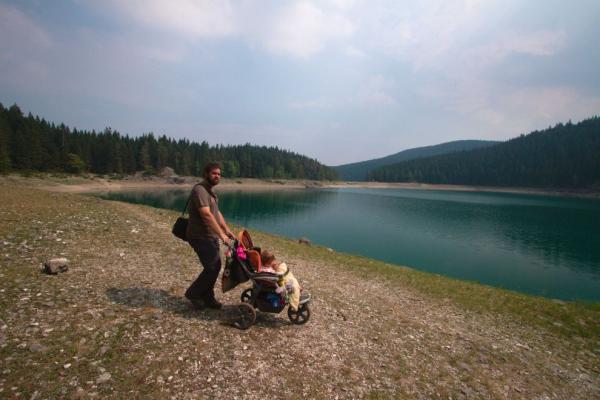 Tady to ještě stále s kočárkem jde