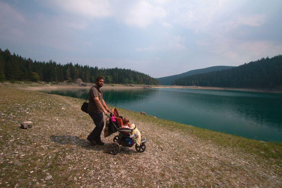 Tady to ještě stále s kočárkem jde