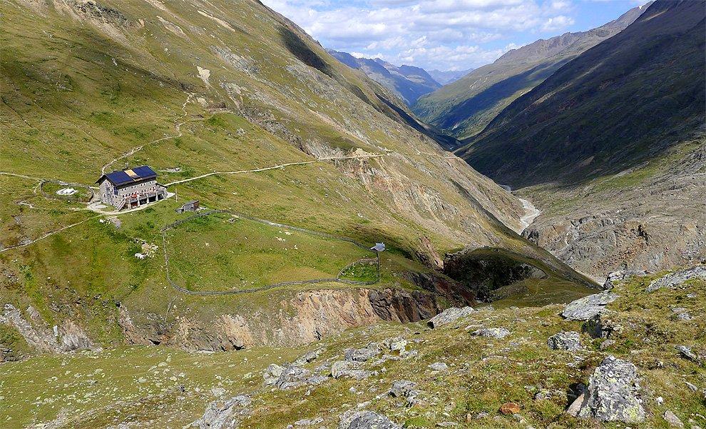 Vyhlídka na Martin Busch Hütte