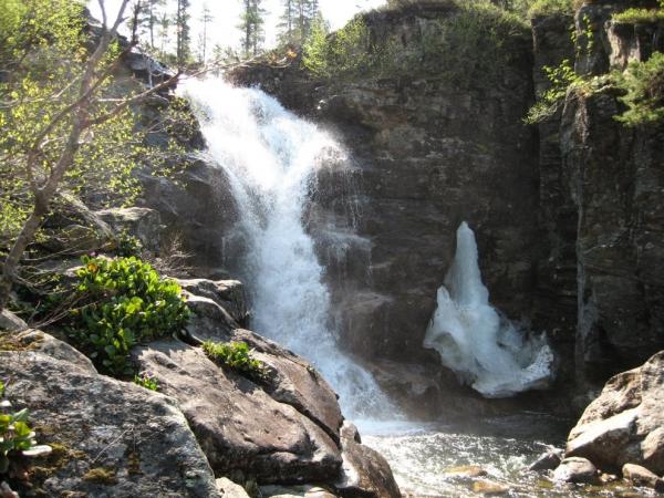 One of the waterfalls on the mosquito ri