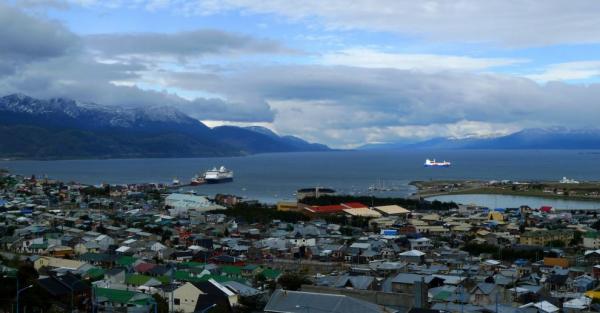 Výhled na Ushuaia