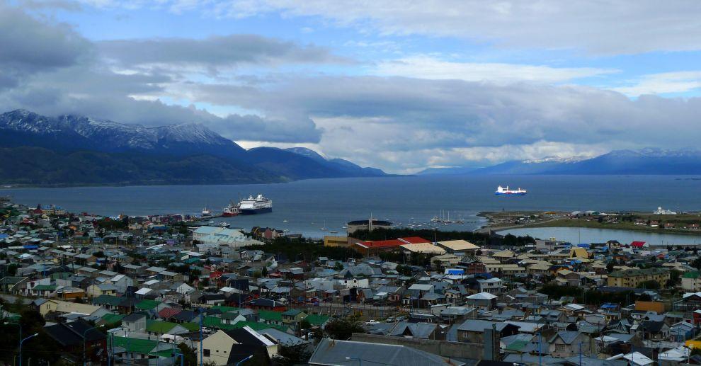 Výhled na Ushuaia