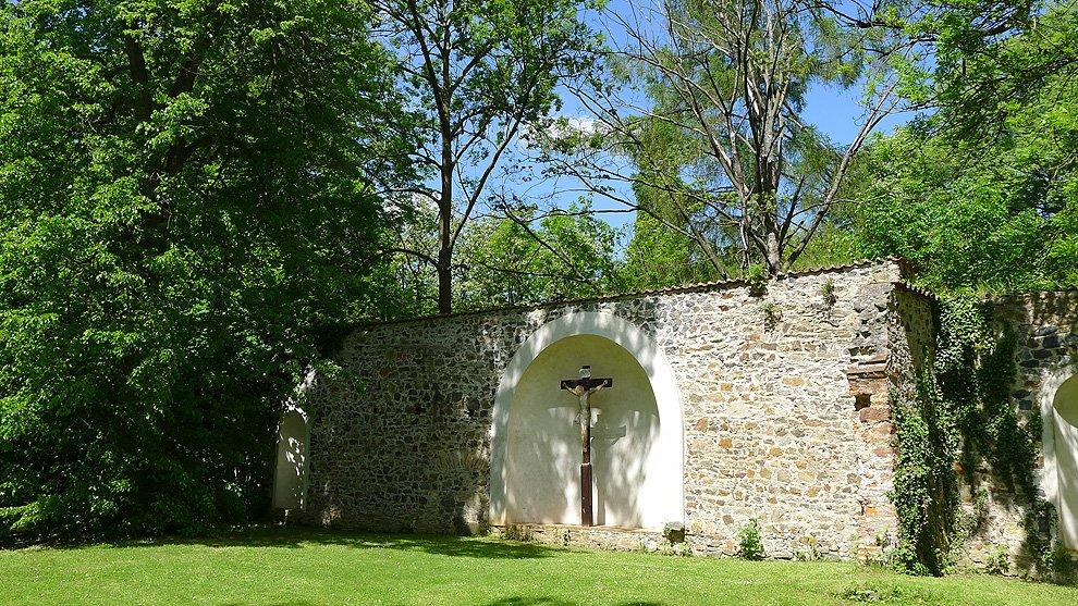 Well worked-out monastery walls