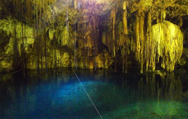 Swimming in cenote