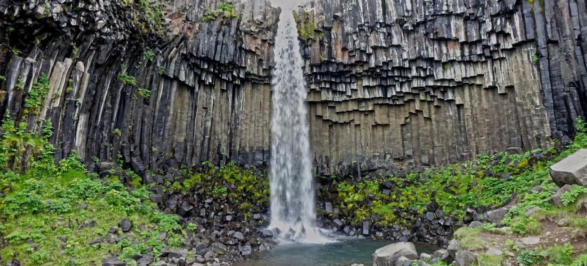 Vodopád Svartifoss
