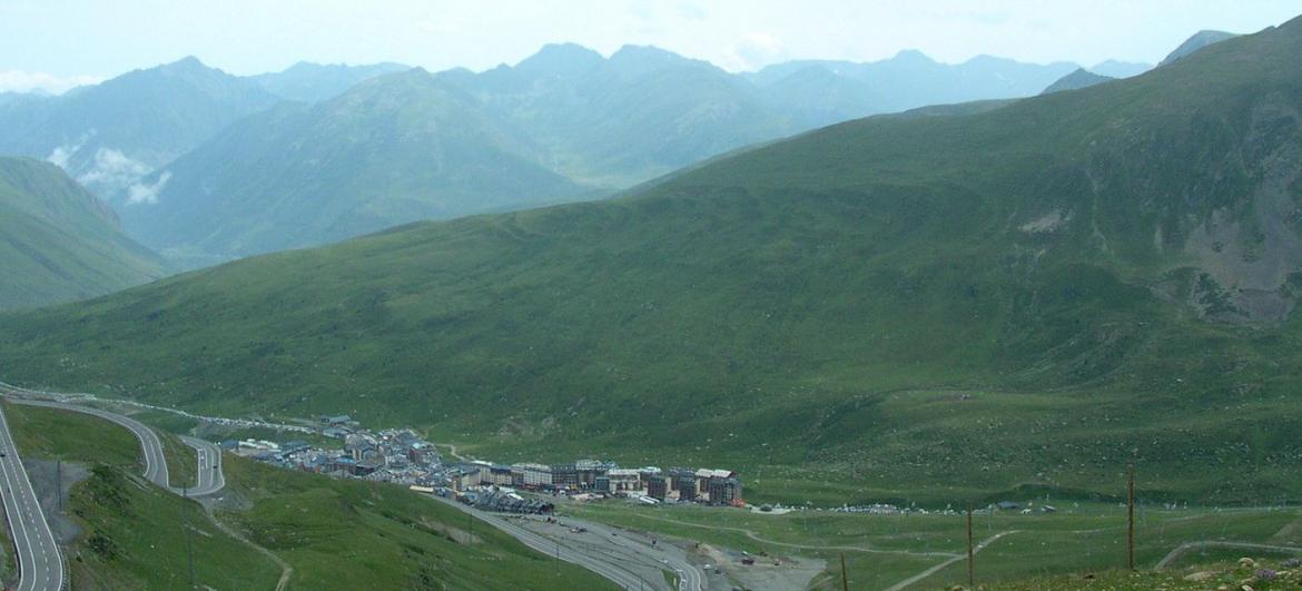 Jízda přes Port d´Envalira