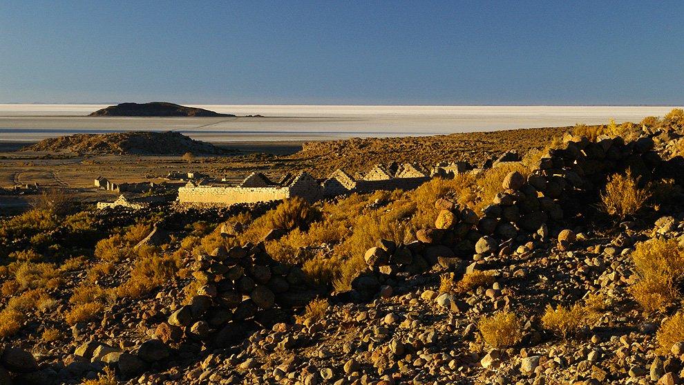 Výhled na salar de Uyuni