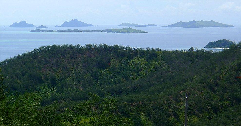Group of islands Mamanucas from the bird