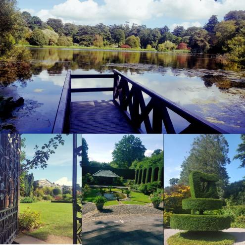 Zahrady a park s jezerem Mount Stewart