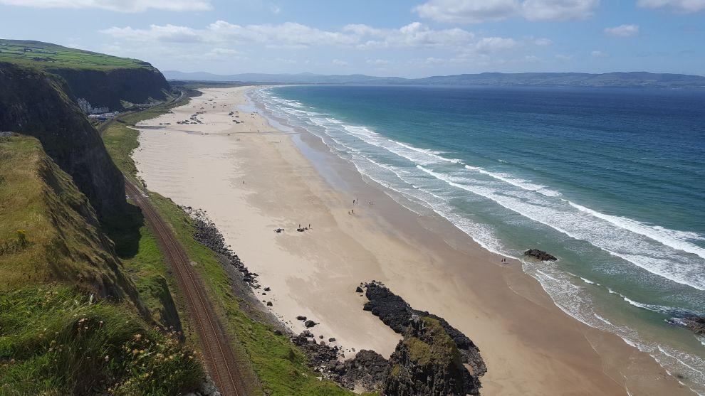 Vyhlídka z Mussenden Temple