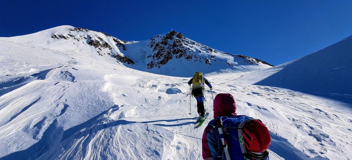 Wildspitze a sjezd Taschachtalem