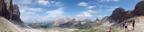 V sedle pod Tre Cime