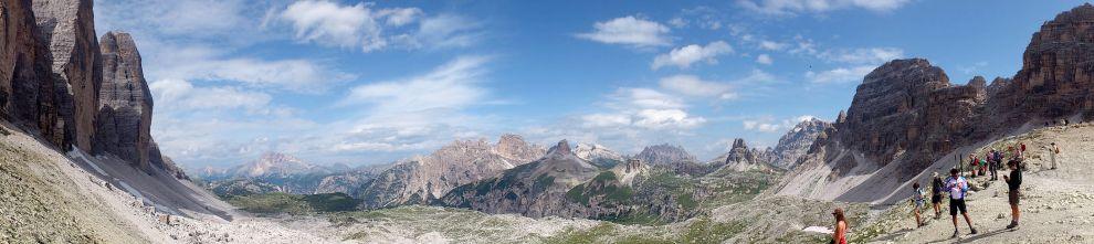 V sedle pod Tre Cime