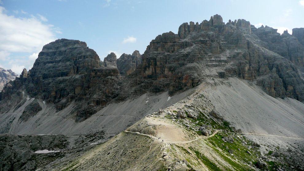 Výhled na Monte Paterno (2 744m n. m.)