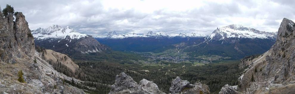 Vyhlídka na Cortina d'Ampezzo