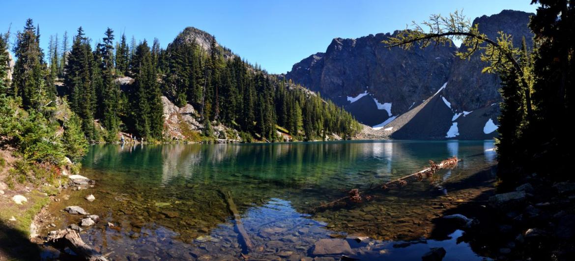 Výstup k jezeru Blue Lake
