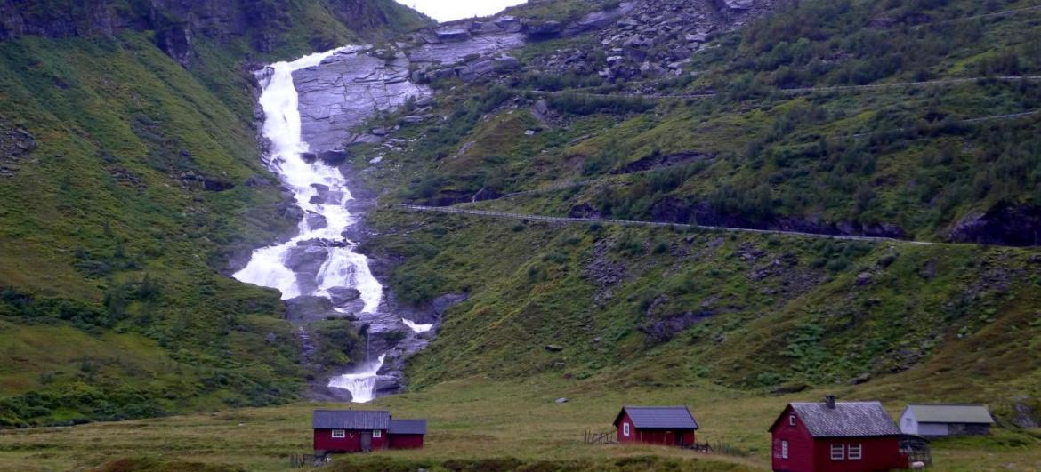 Horské údolí Myrkdalen