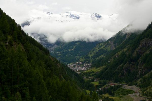 Pohled na Zermatt