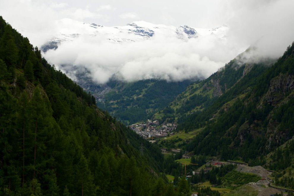 Pohled na Zermatt