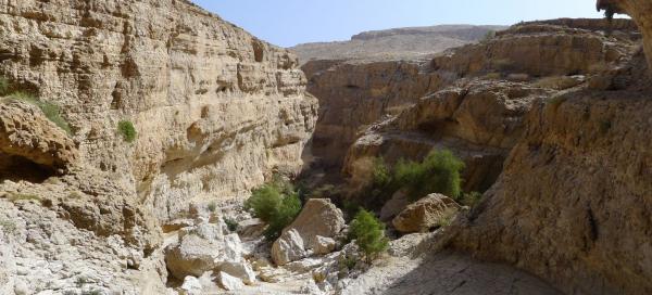 Procházka soutěskou Wadi Bani Khalid