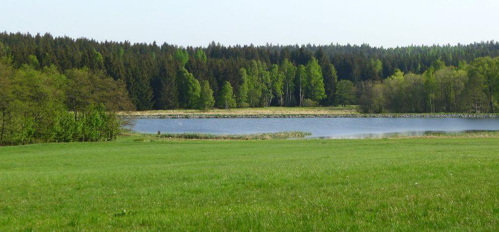 Výhled na druhý rybník