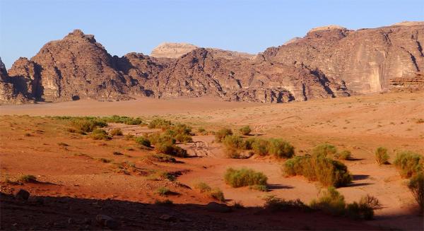 Pozdní odpoledne ve Wadi Rum