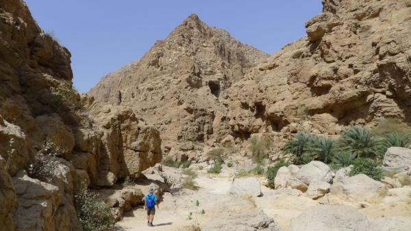Cesta soutěskou Wadi Ash Shab