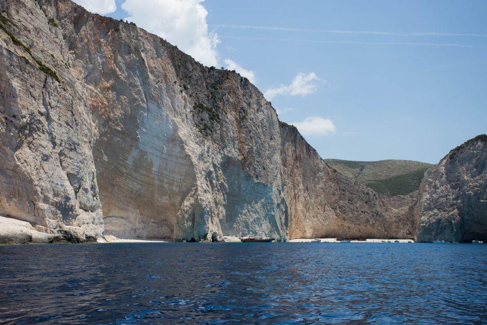 Příjezd lodí k Navagio