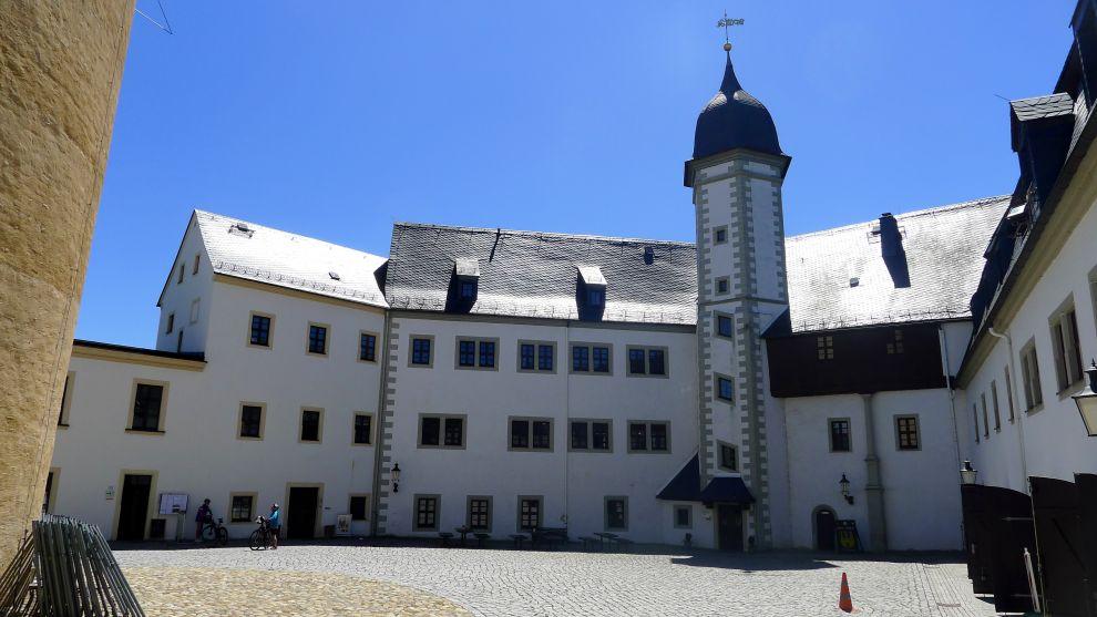 Nádvoří zámku Zschopau