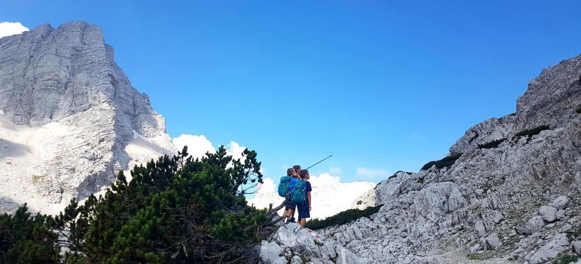 Přechod Totes Gebirge s dětmi