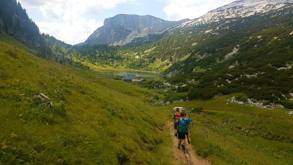 Příchod k Pühringerhütte