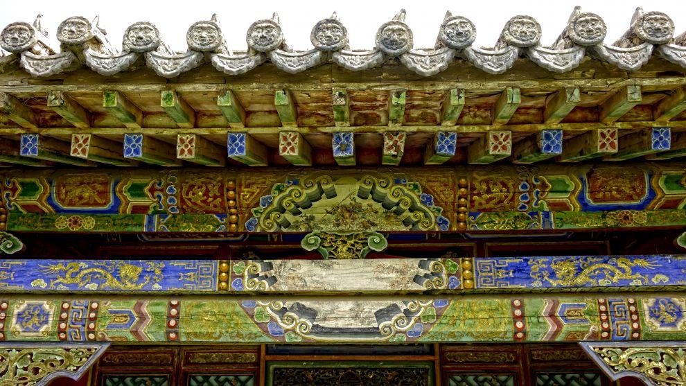Detail střechy chrámu Maháradžů