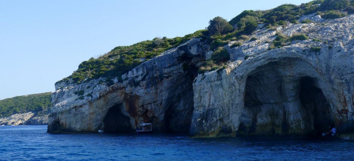 Modré jeskyně Zakynthos