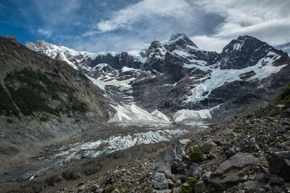 Výhled na Cerro Paine Grande z Mirador Valle del Francés
