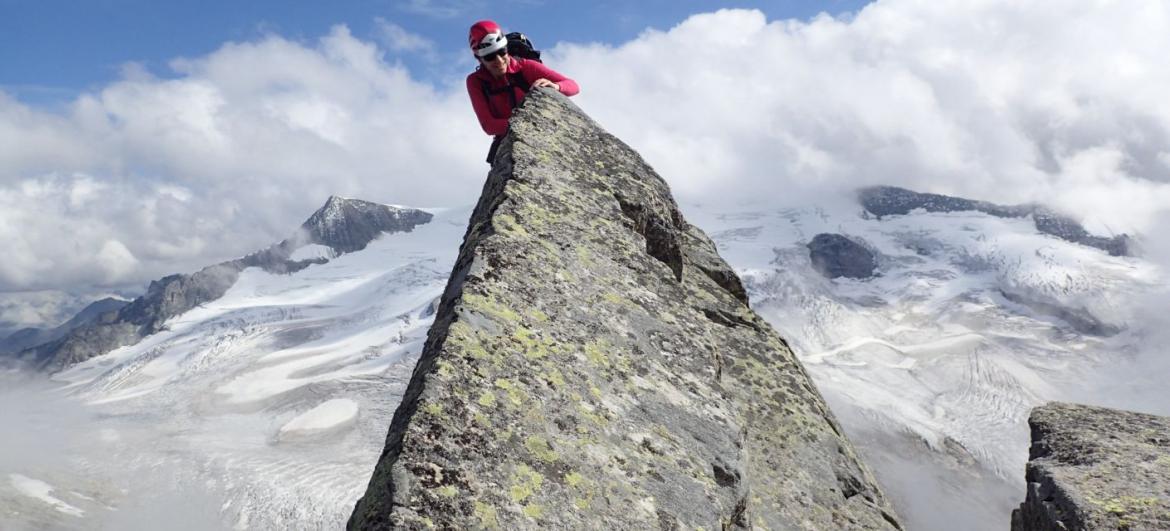 Hřebínkové lezení na Großvenediger (3 666 m)