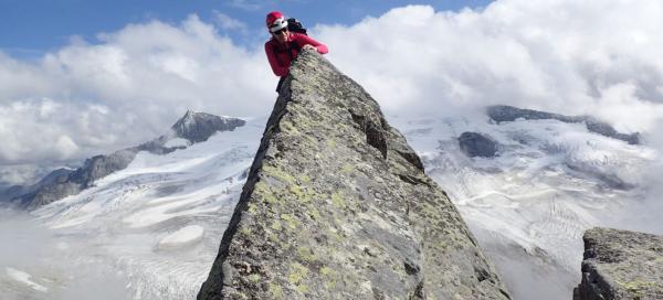 Hřebínkové lezení na Großvenediger (3 666 m)