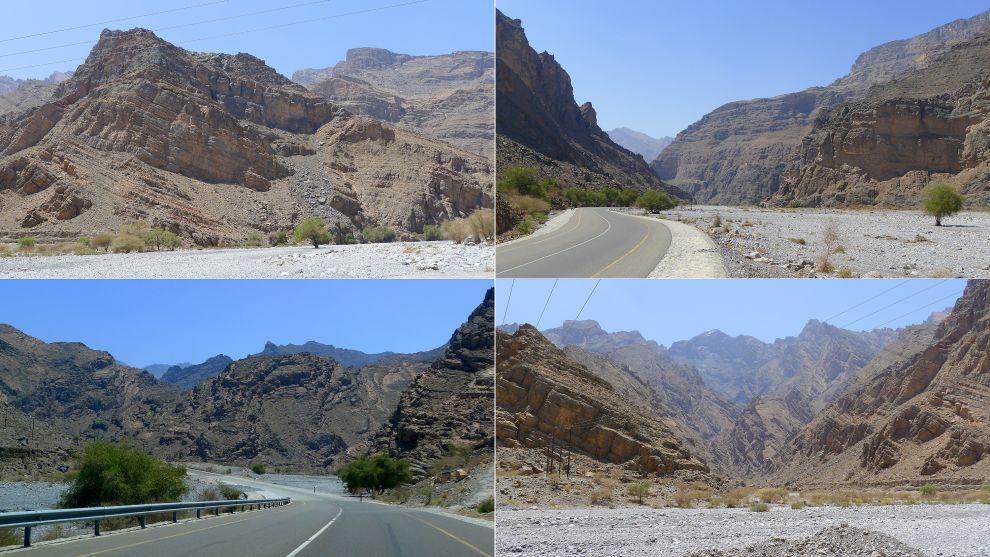 Jízda údolí Wadi Bani Kharus