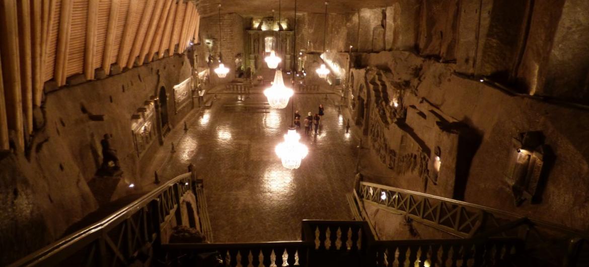 Prohlídka solného dolu Wieliczka
