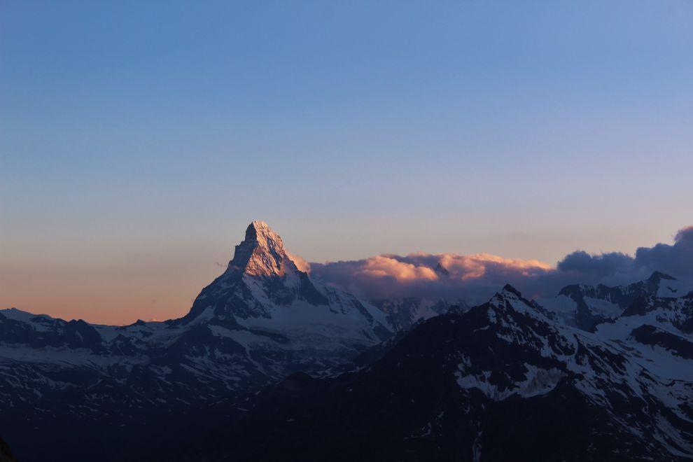 Východ slunce nad Matterhornem