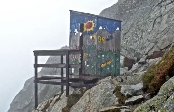 Mountain toilets